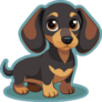 Dachshund Puppy Sticker