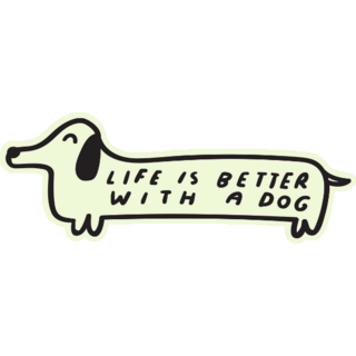 Dachshund Quote Sticker