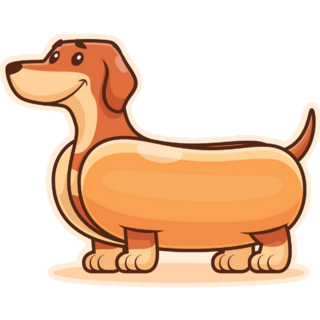 Dachshund Weenie Sticker