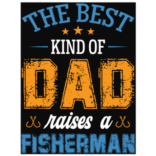Dad Raises Fisherman Sticker
