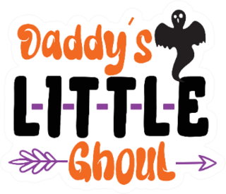 Daddy’s Little Ghoul Halloween Sticker