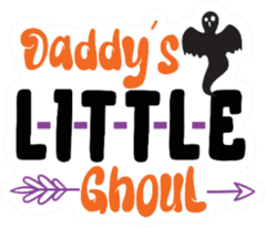 Daddy’s Little Ghoul Halloween Sticker