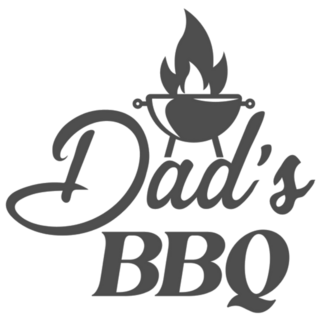 Dad’s Bbq Slogan Inscription Sticker