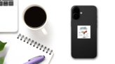 Daiquiri Strawberry Sticker on a Phone (New) example