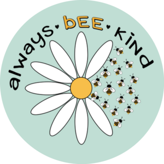 Daisy Flower Always Bee Kind Sticker