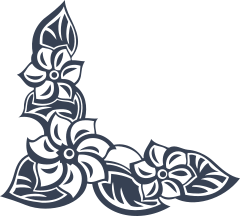 Daisy Flower Corner Border Sticker