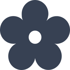 Daisy Flower Silhouette Sticker