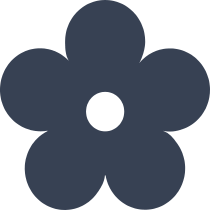 Daisy Flower Silhouette Sticker