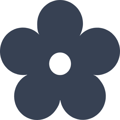 Daisy Flower Silhouette Sticker