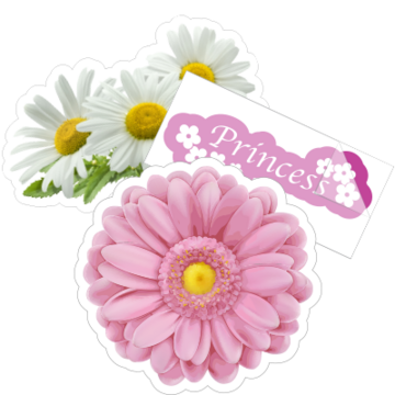Daisy Flower Stickers & Decals - White, Yellow, & More