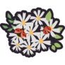 Daisy Flowers And Ladybugs Sticker 