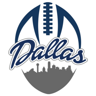 Dallas Texas Skyline Football Sticker