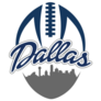 Dallas Texas Skyline Football Sticker