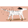 Dalmatian Art Sticker