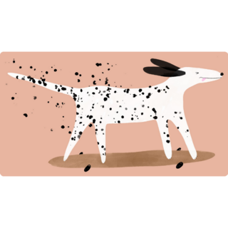 Dalmatian Art Sticker