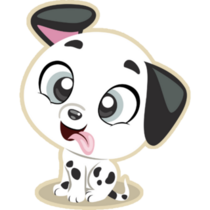 Dalmatian Cute Cartoon Sticker