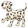 Dalmatian Dog Cartoon Sticker