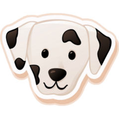 Dalmatian Dog Sticker