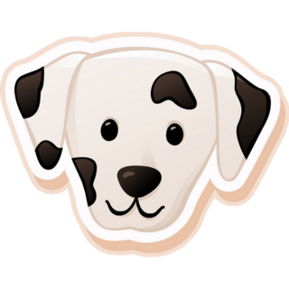 Dalmatian Dog Sticker
