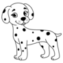 Dalmatian Drawing Sticker