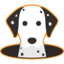 Dalmatian In Hole Sticker