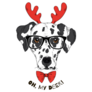 Dalmatian Oh Deer Sticker