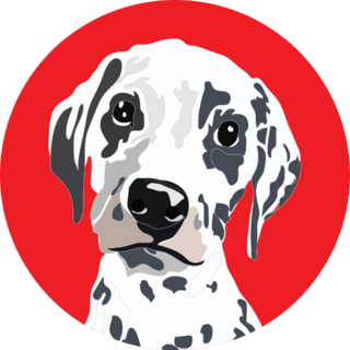 Dalmatian Pop Art Sticker