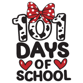 Dalmatian School Sticker