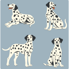 Dalmatian Sticker Sheet