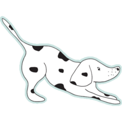 Dalmatian Stretch Sticker
