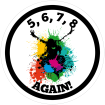 Dance Splash Circle Sticker