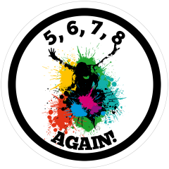 Dance Splash Circle Sticker