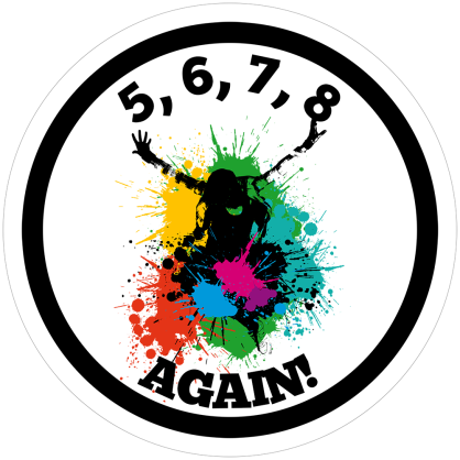 Dance Splash Circle Sticker