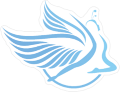 Dancing Angel Icon Sticker