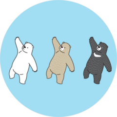 Dancing Bears Sticker