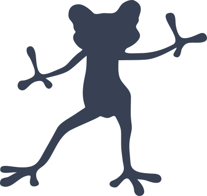 Dancing Frog Girl Or Boy Family Sticker