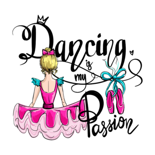 Dancing Is My Passion Circle Sticker