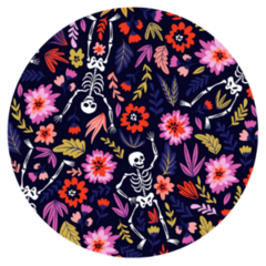 Dancing Skeletons Pattern Sticker