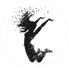 Dancing Woman Silhouette Sticker