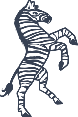 Dancing Zebra Sticker