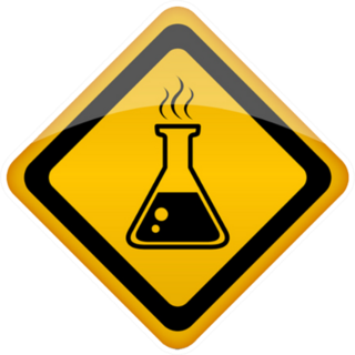 Danger Chemicals Sign Sticker