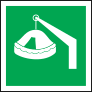 Davit-Launched Liferaft Icon Sign Sticker