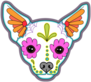 Day Of The Dead Chihuahua Sticker