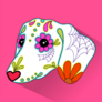 Day Of The Dead Dachshund Sticker