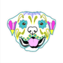 Day Of The Dead Dog Skull Sticker