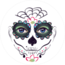Day of the Dead Face Paint Sticker