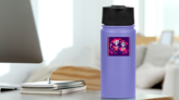 Day of the Dead Skeletons Couple Sticker on a Water Bottle (New) example