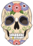Day Of The Dead Sugar Skull with Gold Tooth Sticker