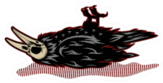 Dead Crow Illustration Sticker