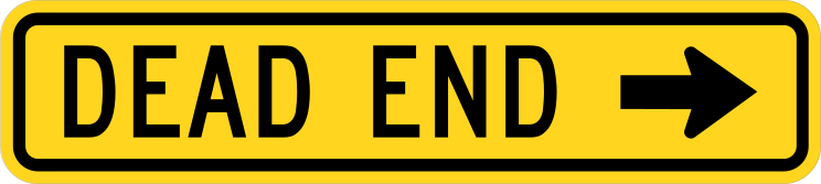 Dead End That Way Sticker